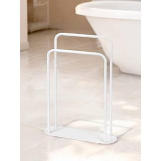 Showerdrape Showerdrape White Aspen Freestanding Towel Storage Stand