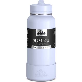 Hydrapeak 32oz Sport Isoleret vandflaske med halm eller chug låg lækage og spildbeskyttelse holder drikkevarer koldt i 24 timer varmt i 12 timer