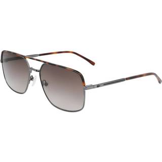 Lacoste Mand L227S 024 Solbriller Metal Grå Grå Pilot Skygge