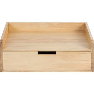 Kate og Laurel Kitt Modern Floating Wall Shelf 18 x 6,5 x 12 Naturlig tr?hylde til opbevaring og display