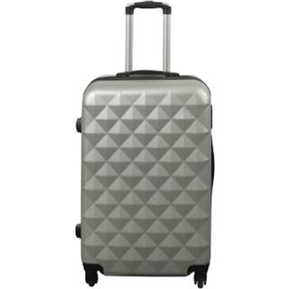 Kuffert - Hardcase - Str. Medium - Diamant grå - Smart billig rejsekuffert