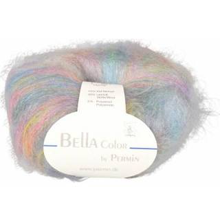 Bella Permin garn - Mohairgarn med uldgarn & polyamid - fv 883153 Flerfarvet Pasteller