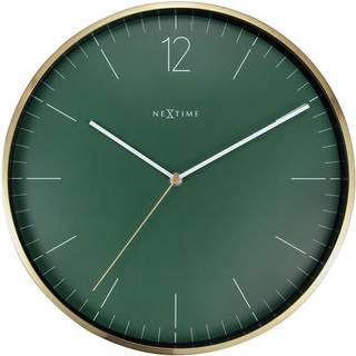 Nextime Essential Gold Vægur 34 Cm t - Vægure Metal Grøn - 3252GN