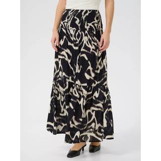 Kaffe Kabeathe Skirt Nederdele 10510316 Black/Nature Organic Lines (XS/S)