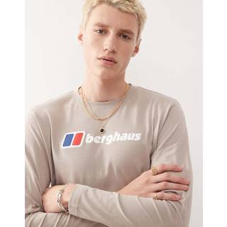 Men's Berghaus Big Logo Long Sleeve Tee - Grey