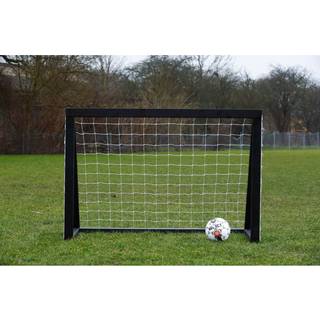 Homegoal pro maxi fodboldmål, træ, sort - 150 x 120 x 70 cm