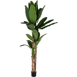 Dekorativ plante Home ESPRIT Polyetylen Cement Bananplante 90 x 90 x 290 cm