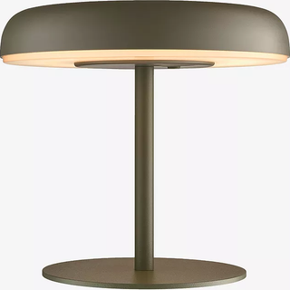LED-bordlampe med solcelle og batteri Elmer, grøn, metal, IP44