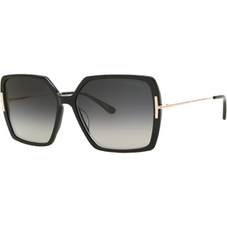 TOM FORD Kvinde FT1039 JOANNA 01B Solbriller Acetat Sort Grå Sommerfugl Normal Skygge