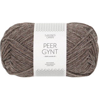 Peer Gynt garn fra Sandnes Garn - Mellembrun meleret