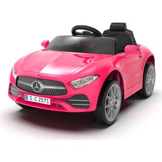 Elbil Mercedes CLS 350 børnebil, 12V, lyserød