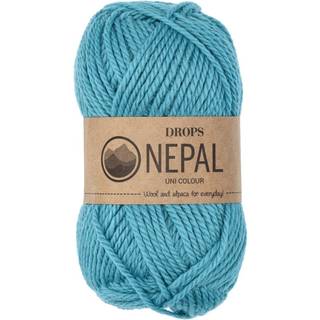 DROPS Nepal 8911 Søblå (Uni Colour) Indhold: 65% Peruvian Highland Uld, 35% Superfin Alpaca Garngruppe: C (16 - 19 masker) / 10 ply / aran / worsted Vægt/længde: 50 g = ca. 75 meter Anbefalede pinde: 5 mm Strikkefasthed: 10 x 10 cm = 17 m x 22 p Håndvask, max 30°C / Tørres fladt / Kan filtes.