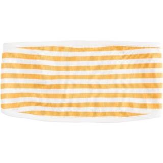 self. Yellow/White Stripe Seamfree Bandeau Bikini Top