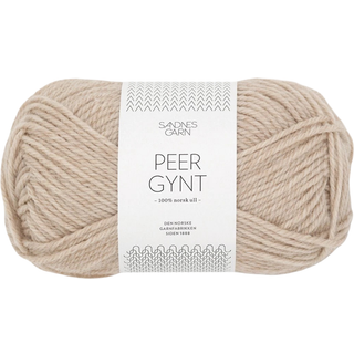 Peer Gynt garn fra Sandnes Garn - Lys beige meleret