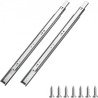 Vevor skuffe Slides 20 tommer 10 par Fuld forlænger kugleleje kabinetskinner 100 lb belastningskapacitet Tungt side Mount Dresser skuffe Slider S