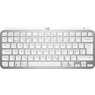 Logitech MX Keys Mini Minimalist Wireless Illuminated Keyboard - Pale Grey - ND - Tastatur - Nordisk - Grå