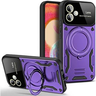Samsung Galaxy A06 - EIDERWOOD Hybrid Håndværker Cover m. Roterende Kickstand - MagSafe Kompatibel - Lilla