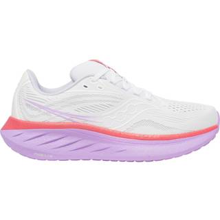 Saucony Ride 18 Neutral Running Shoe Women - White, Coral, Size 8.5 - white