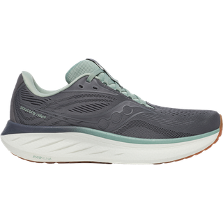 Saucony Ride 18 Neutral Running Shoe Men - Grey, Light Green, Size 10.5 - grey