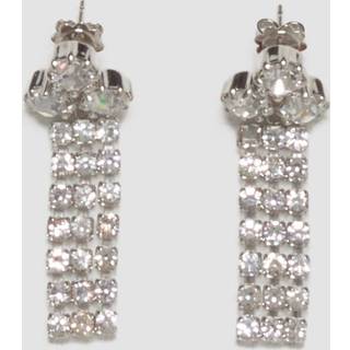 Jil Sander Crystal-embellished earrings - silver - One Size