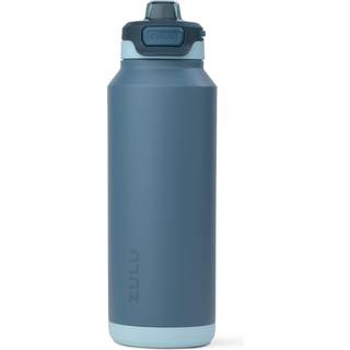 Zulu Powerfill Pro 40oz Rustfrit stål Vandflaske med hurtig fyld låg Triple Walled Vacuum Isoleret metal lækage Bevis Låselås Sip og Chug Reusabl