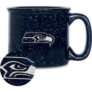 Rico Industries NFL Fodbold Seattle Seahawks Speckle 12oz laser indgraveret lejrbål krus