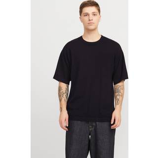 Ensfarvet Strikket T-shirt