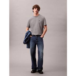 Embroidered Monogram Relaxed T-Shirt - Grey - XXL