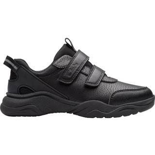 Clarks Clarks Black Wide Fit (G) Boys Feather Shine Trainers - EU 32 (UK 13 G)