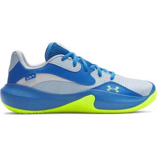 Under Armour Lockdown 7 Low Unisex Basketball Shoes Blue Calm / Blue Atlantis / High Vis Yellow 45