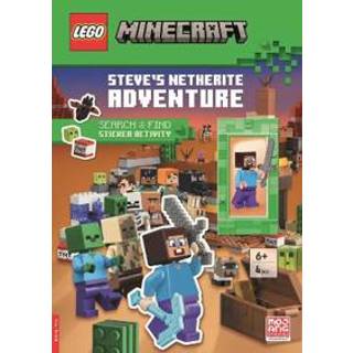 LEGO® Minecraft®: Steve’s Netherite Adventure Search & Find Sticker Activity (with Steve minifigure and sword)