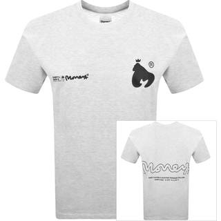 Money Ape Signature T Shirt Grey Melange