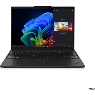 Lenovo ThinkPad T16 Gen 4 (AMD) Copilot+ PC AMD Ryzen AI 7 350 Laptop 40,6 cm (16) WUXGA 32 GB DDR5-SDRAM 1 TB SSD Wi-Fi 7 (802.11be) Windows 11 Pro Tysk Sort