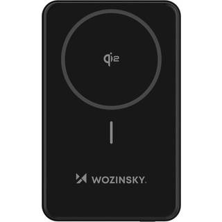Wozinsky MagSafe Qi2 powerbank med USB & USB-C - 10.000mAh - 22,5W PD - Sort