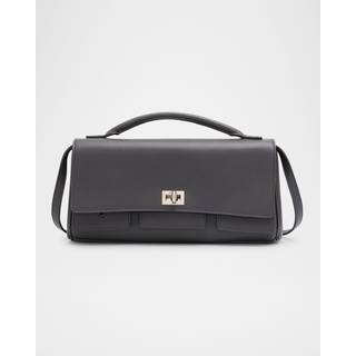 Balenciaga Bel Air leather crossbody bag - grey - One Size