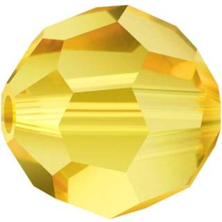 24PCS ADABELE ?strigske 10 mm facetterede runde krystalperler lys topaz gul kompatibel med 5000 swarovski krystaller preciosa ss2r-1008