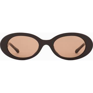 Giorgio Armani Kvinde AR8234U 622773 Solbriller Acetat Brun Brun Rund Normal