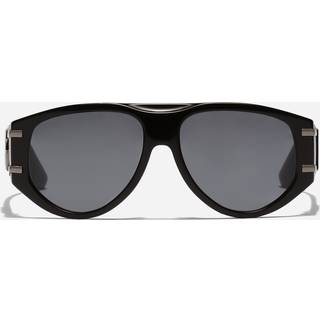 Dolce & Gabbana Kvinde DG4499 501/6G Solbriller Acetat Sort Grå Pilot Spejlet