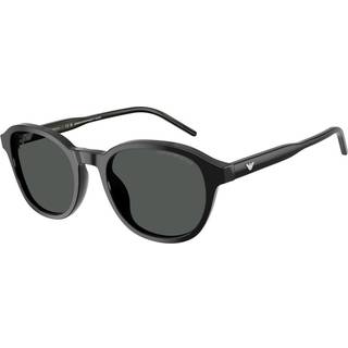 Emporio Armani Mand EA4247U 501787 Solbriller Acetat Sort Grå Pantos Normal