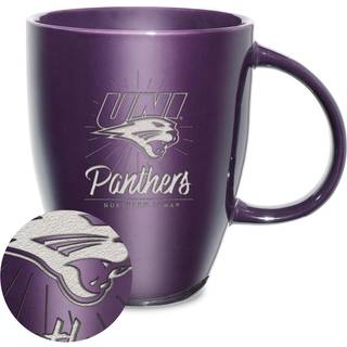 Rico Industries NCAA Northern Iowa Panthers Sunburst 18oz laser indgraveret keramisk glans krus