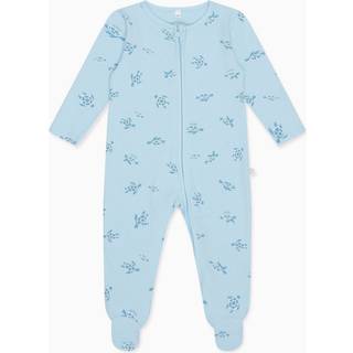 Mori MORI Blue Turtles Ribbed Supersoft Stretch Kids Pyjama Set