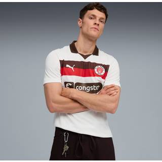 Men&#39;s Puma FC St. Pauli 25/26 Away Jersey, White, Size M, Clothing - Espresso Brown - M