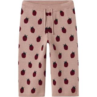 Lil Atelier Lulio Wide Knit Pants - Misty Rose