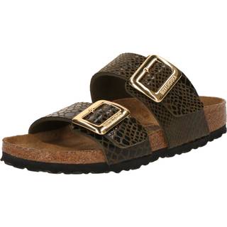 Sydney Cushion Buckle Sandaler, Shiny Snake Sage, 42