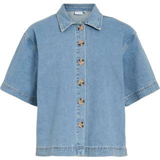 Vihimla Kortærmet Denimskjorte