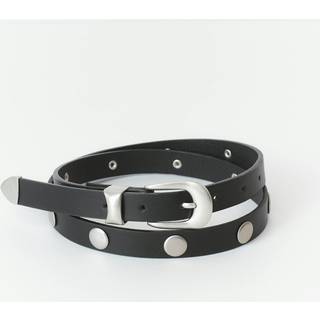 Gina Tricot-Stud detail belt-Bælter-Sort-XS/S-Dame