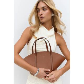 Gina Tricot-Small wide shopper bag-håndtasker-Brun-ONESIZE-Dame