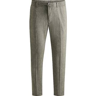 BOSS Black Herren Hose grün meliert
