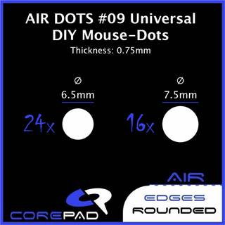 Corepad Dots AIR - Universal DIY - Ø 6.5/7.5mm - 0.75mm