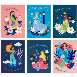 Hallmark Disney Princess Assortered Blank Note Cards Hellos (pakke med 24 kort med konvolutter)